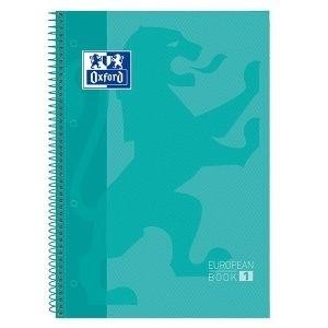 CUADERNO A4 80H 90gr. EUROPEAN BOOK 1 OXFORD  HORIZONTAL MENTA HELADA REF. 400078125