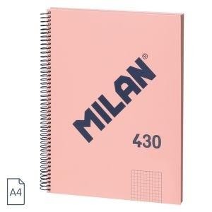 CUADERNO A4 80H 95gr TAPA DURA MILAN SERIE 1918 ROSA REF. 57143E80P