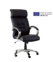 SILLON DIRECCION CON RUEDAS POMBA MECANISMO BASCULANTE NEGRO R.6453 NE