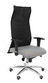 SILLON DIRECCION C/BRAZOS SAHUCO RESPALDO MALLA ASIENTO TAPIZADO GRIS REF. 13SBALI40