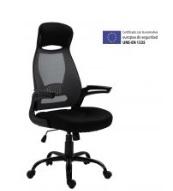 SILLA C/RUEDAS MECANISMO BASCULANTE CON BRAZOS BARBANTESA NEGRO R.6493 NE