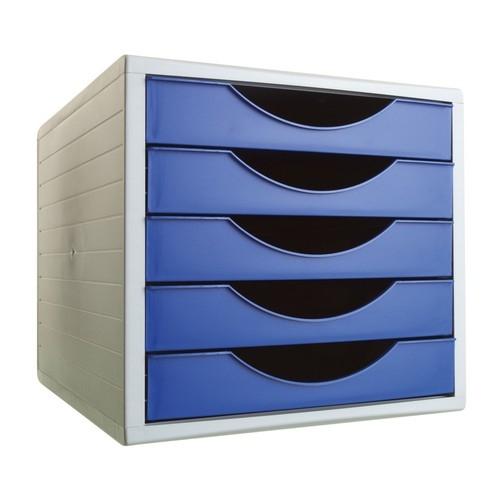 MODULO 5 CAJONES ARCHIVOTEC SERIE 4000 AZUL OPACO R.4005 AZ