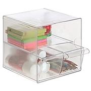 ORGANIZADOR MODULAR APILABLE ARCHICUBO CON 2 CAJONES PEQUEÑOS Y 1 COMPARTIMENTEO CRISTAL R.6706 CS TP