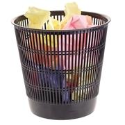 PAPELERA PLASTICO REJILLA 16L. NEGRA H:29,5cm X D.30cm. R.3001 NE