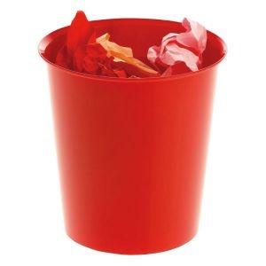 PAPELERA PLASTICO OPACO MOD.2001 ROJO 18L. R.2001 RJ